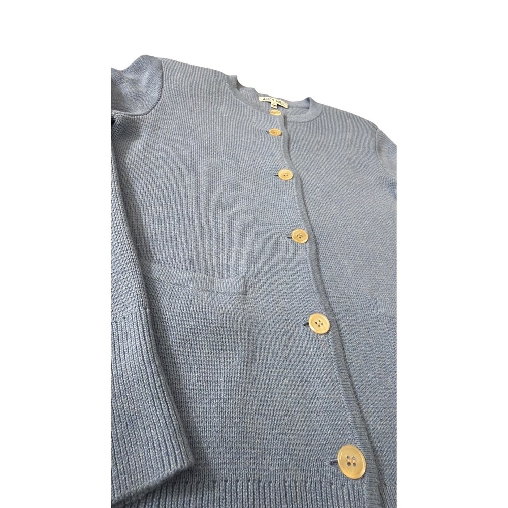 Alex Mill Provence Sweater Jacket Dolly Blue Button Size M NWOT Pristine - Picture 10 of 14